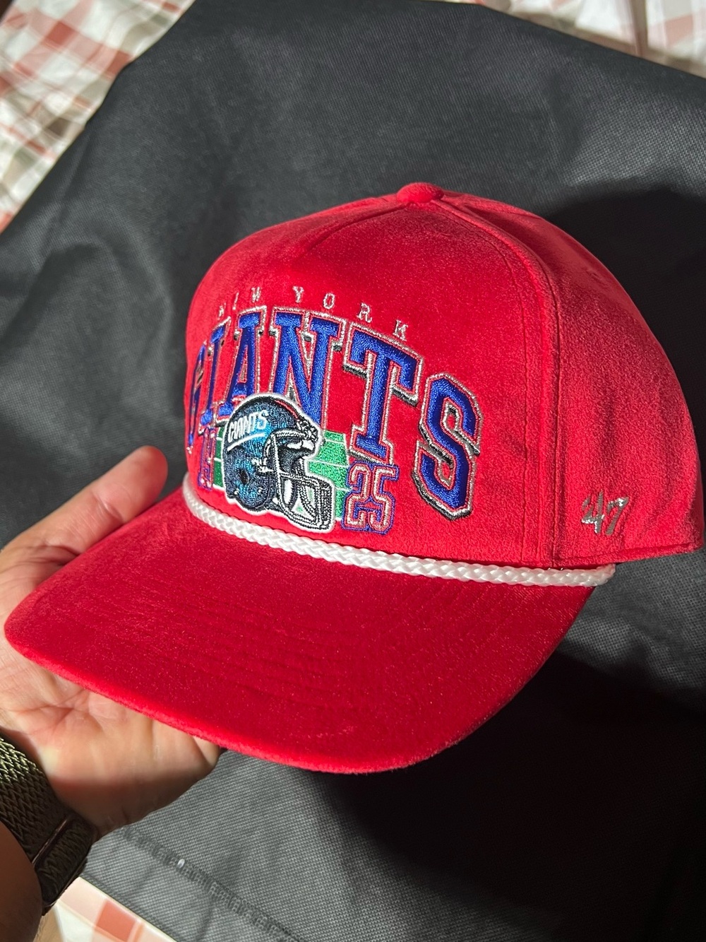NEW YORK GIANTS 47' HITCH SNAPBACK ROPE HAT - Picture 2 of 4